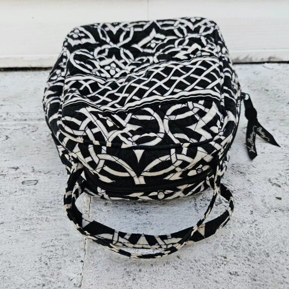 Vera Bradley Women Lunch Bag Black/White Floral Bag - Picture 4 of 14